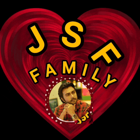 a picture of a man in a heart with the name jsf family