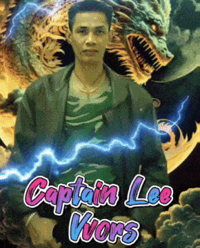 a picture of a man with the name captain lee wars on it