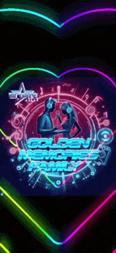 a poster for the golden memories awards shows a man and a woman holding microphones
