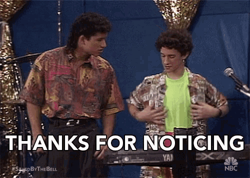 Thanks For Noticing Thanks For The Attention GIF - Thanks For Noticing Thanks For The Attention Thanks GIFs