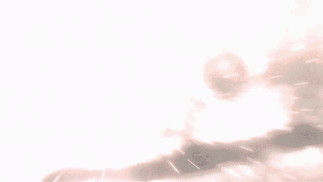 a blurred image of a person standing in a cloudy sky