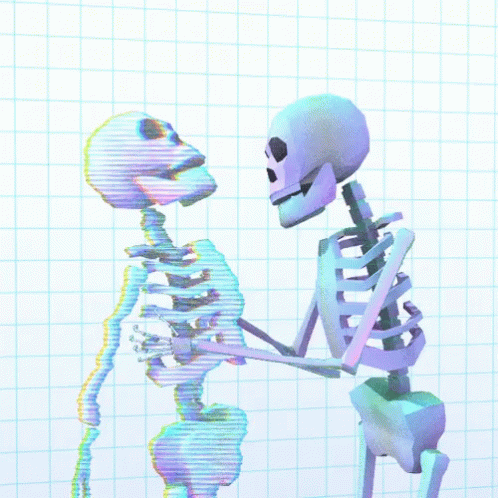 Skeleton Shaking GIF