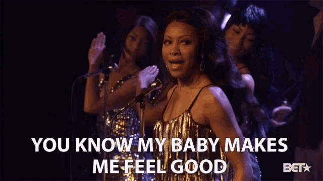 You Know My Baby Makes Me Feel Good Performer GIF - You Know My Baby Makes Me Feel Good Performer Diva GIFs