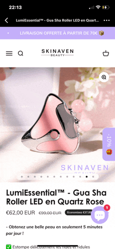 a screenshot of a skinaven beauty product page
