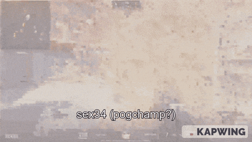 a screen shot of a video game with the words sex34 ( pogchamp )