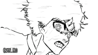 a black and white drawing of a woman 's face with a caption that says @snl.mio