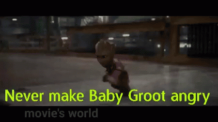 Baby Groot Angry GIF - Baby Groot Angry Guardians Of The Galaxy GIFs
