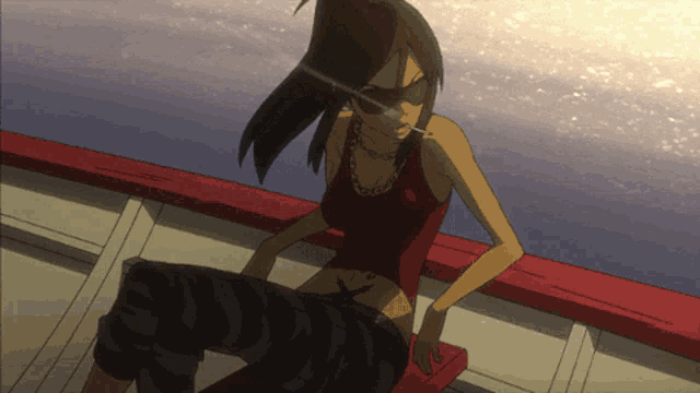 a cartoon of a woman smoking a cigarette