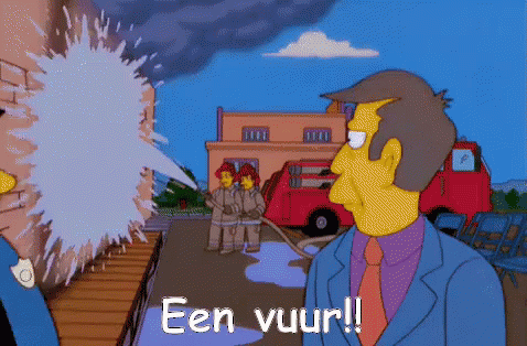 Brandweer GIF - Fire The Simpsons Putting Out GIFs