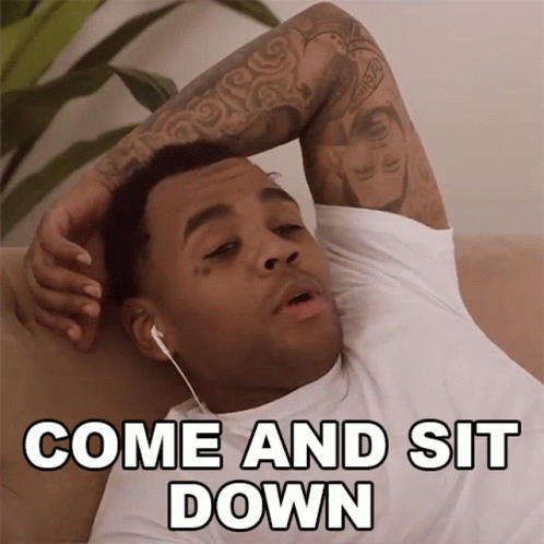 Come And Sit Down Kevin Gates GIF - Come And Sit Down Kevin Gates Have A Seat GIFs