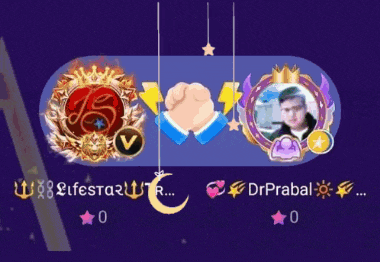 a purple background with a fist bump between two people and the name dr prabal on the bottom