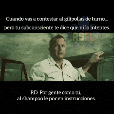 a man in a white shirt stands in front of a car and says p.d.