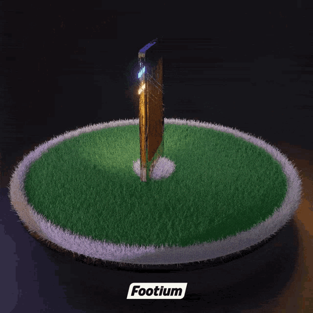 a picture of a soccer field with the word footium on it