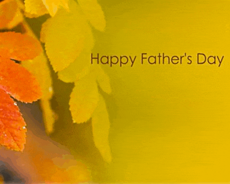 a yellow background with the words happy father 's day written on it