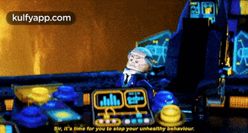 a screenshot of a video game that says sir it 's time for you to stop your unhealthy behavior .