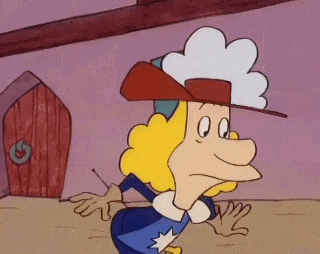 a cartoon character is wearing a cowboy hat