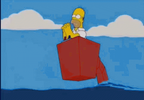Homer Simpson Le Reza A Superman GIF - Rezando Rezar Los Simpsons GIFs