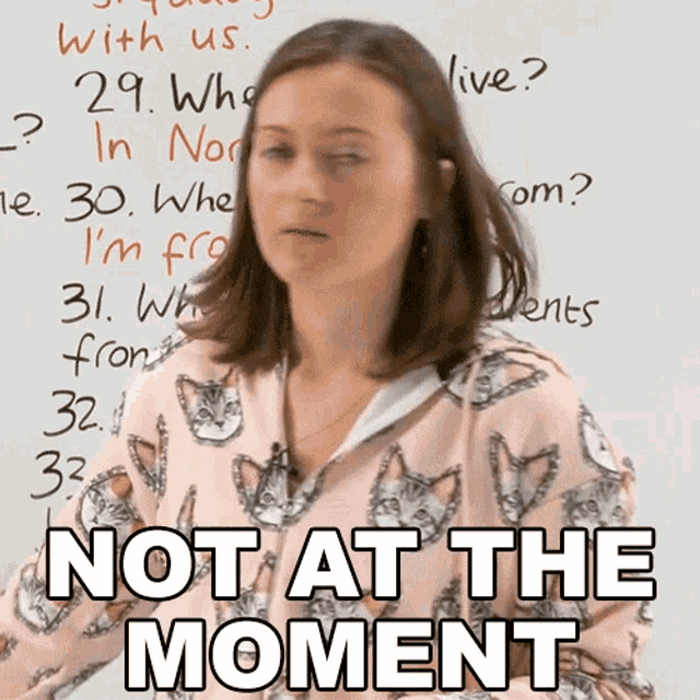 Not At The Moment Jade GIF - Not At The Moment Jade Jade Joddle GIFs
