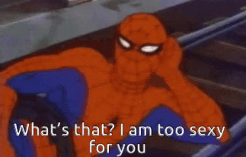 Spider Man Whats That GIF - Spider Man Whats That Am I Too Sexy For You GIFs