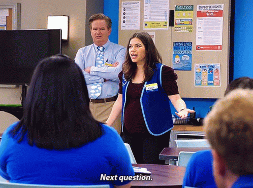 Superstore Amy Sosa GIF - Superstore Amy Sosa Next Question GIFs