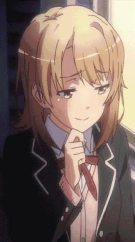 a girl with brown hair is wearing a black jacket and a red tie
