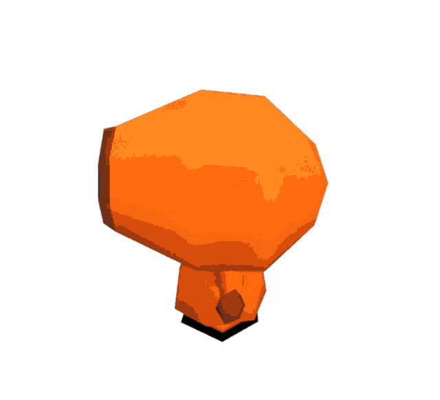a cartoon character with an orange hoodie on