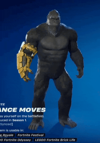 a picture of a gorilla in a video game with the words nice moves on the bottom