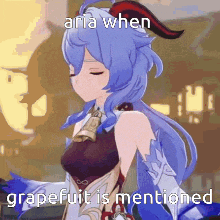aria when grapefruit is mentioned is shown in a video game