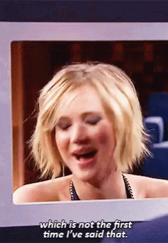 Jennifer Lawrence Laughing GIF - Jennifer Lawrence Laughing Not The First T Ime Ive Said That GIFs