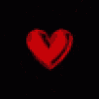 a red background with a black border and a red circle in the middle .