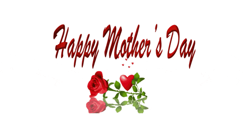 a happy mother 's day greeting card with roses and a heart