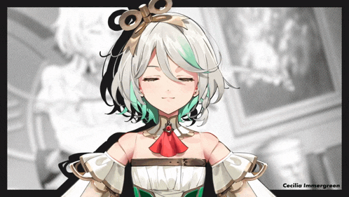 a picture of a girl with the name cecilia immergreen