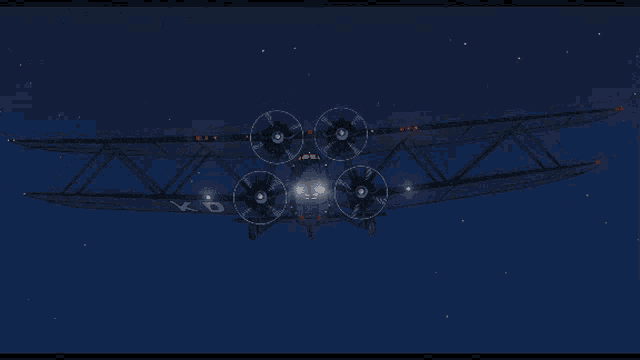 a drawing of a plane with the letters kd on it