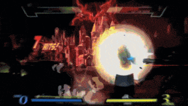 a video game with the number 7 on the top left