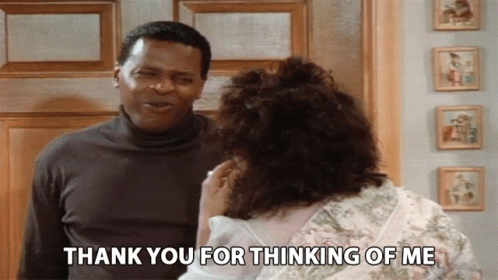 Thank You For Thinking Of Me Meshach Taylor GIF