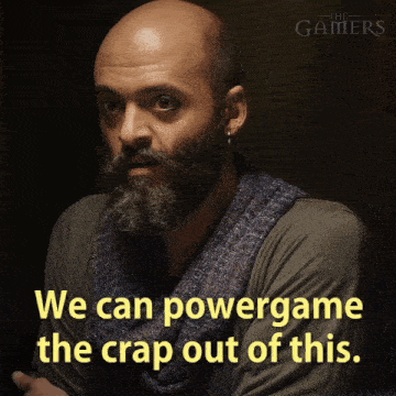 a man with a beard says we can power game the crap out of this