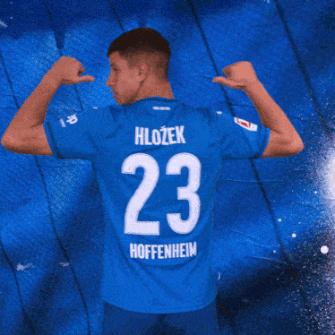 a soccer player with the number 23 on his back