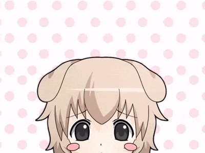 a girl with a dog ear on her head