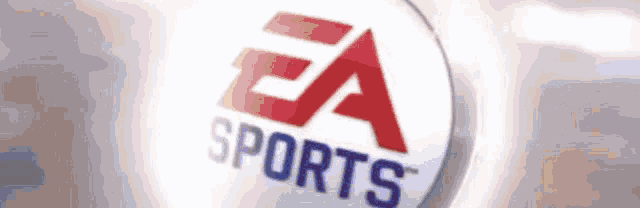 the ea sports logo is shown on a white background