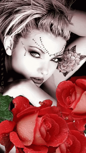 Girl Red GIF - Girl Red Roses GIFs