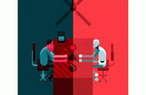 Robot Red Light GIF - Robot Red Light Staring Contest GIFs