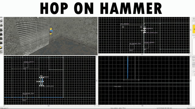 a computer screen with the words hop on hammer written above it