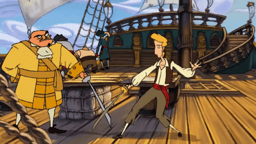 Monkey Island Insults GIF - Monkey Island Insults You Fight Like A Cow GIFs