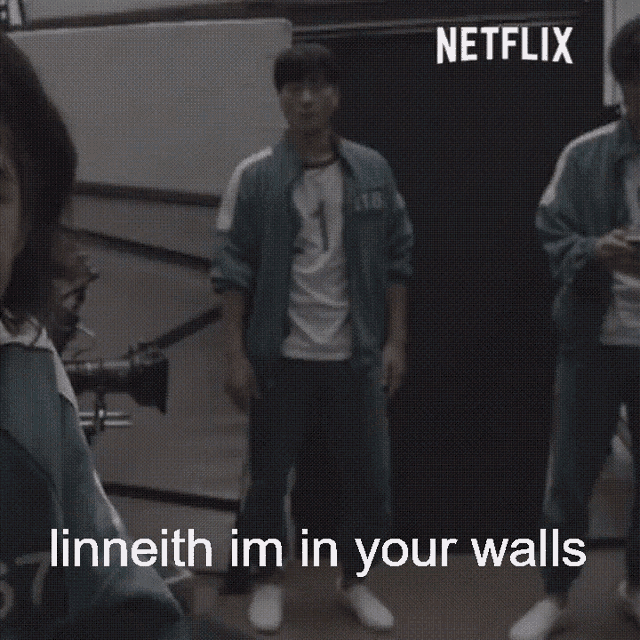 Linneith Im In Your Walls GIF - Linneith Im In Your Walls Sangwoo GIFs
