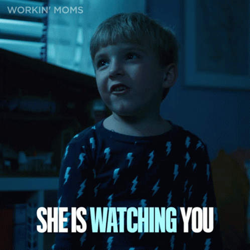 She Is Watching You Charlie GIF - She Is Watching You Charlie Workin Moms GIFs