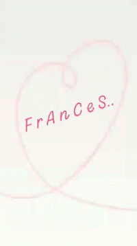 Name Frances GIF - Name Frances Heart GIFs