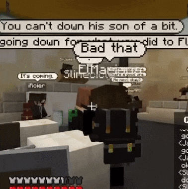 a screenshot of a video game that says you can 't down his son of a bit going down for bad that did to fly