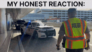 a man wearing a miami-dade police vest
