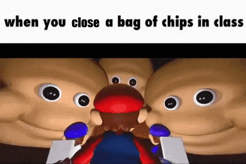 Smg4 When You Open A Bag Of Chips In Class GIF - Smg4 When You Open A Bag Of Chips In Class Bag Of Chips GIFs