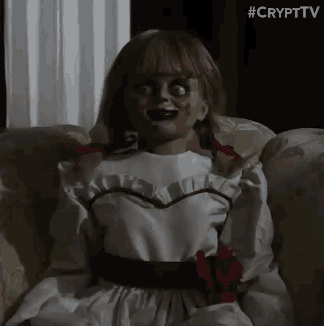 Annabelle Creepy GIF